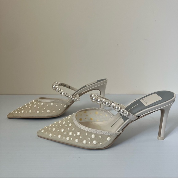 Dolce Vita Katik Embellished Pointed Toe High Heel Pumps size 6 wide - Picture 3 of 9